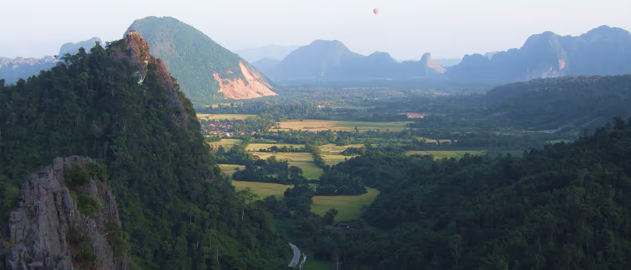 Beautiful mountain around Vang Vieng